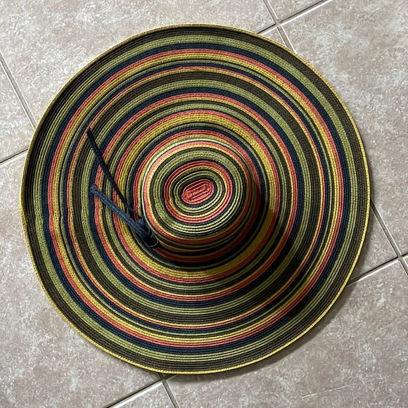 23 Inch Striped Beach Hat San Diego Sun Hat Co - Picture 1 of 5